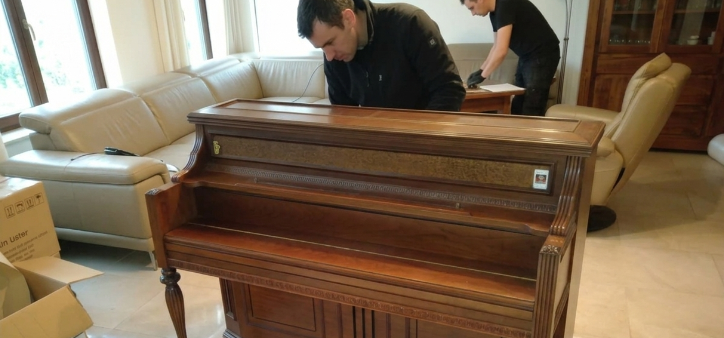 Transport pianina, sejfu, winda zewnętrzna